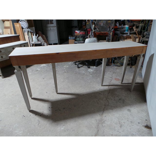 Swedish Gustavian Style Console Table For Sale - Image 9 of 14