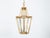 Metal Art Nouveau Style Gilt Metal Three-Light Lantern with Subtle Scrolling Effects For Sale - Image 7 of 12