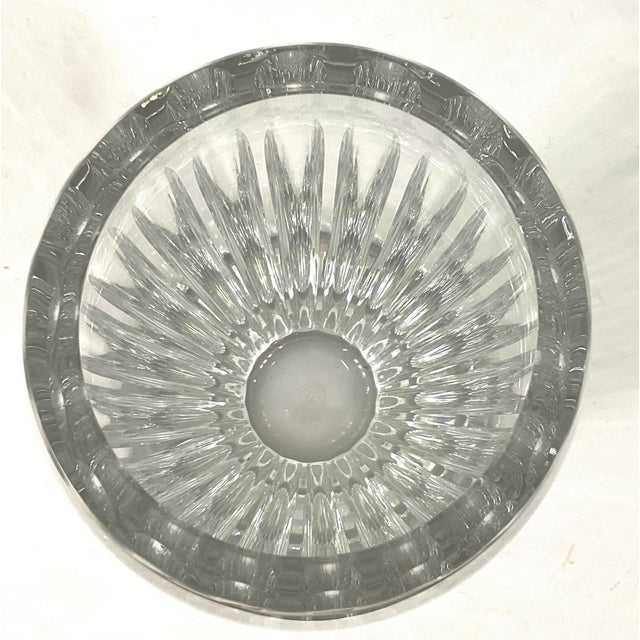 1990s Baccarat-“Acropole”-10 Inch Tall Vase -Meticulously Handcrafted in Northern France For Sale - Image 5 of 12
