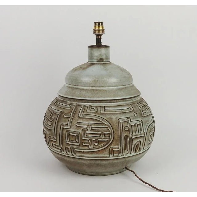 1960s Ceramic Table Lamp by Marius Bessone For Sale - Image 5 of 11