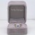 Modern Tanzanite Estate Ring With Natural Diamond Accents: Solid 14k Gold, Round 5mm, Size 6.75 For Sale - Image 3 of 8