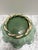 Turquoise Large Vintage Aqua Glazed Pottery Scalloped Frog Bowl For Sale - Image 8 of 11