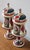 Late 19th Century Pair of Antique Austrian Porcelain Urns, Hand-Painted Figural Scenes, Heavy Gilt, C. 1900 For Sale - Image 5 of 18