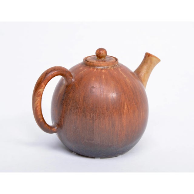 Rörstrand Ceramic Tea Pot by Carl Harry Stålhane for Rörstrand, 1960s For Sale - Image 4 of 8