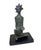 Superb Benin Bronze of a Seated Female Nigeria African 6.5" H on Stand For Sale In New York - Image 6 of 6