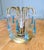 Glass Turquoise Tear Drop Lustre Bed Side Lamp, 1920 For Sale - Image 7 of 8