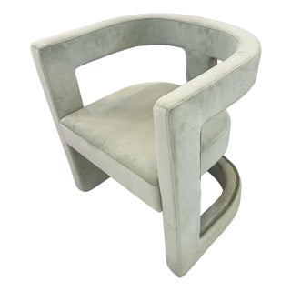 1980s Emma Mason Urbia Metro Rory Accent Chair in Mint Green For Sale