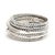 David Yurman Diamond Crossover Band Ring, Sterling Silver, Ring Size 9.5 For Sale - Image 4 of 6