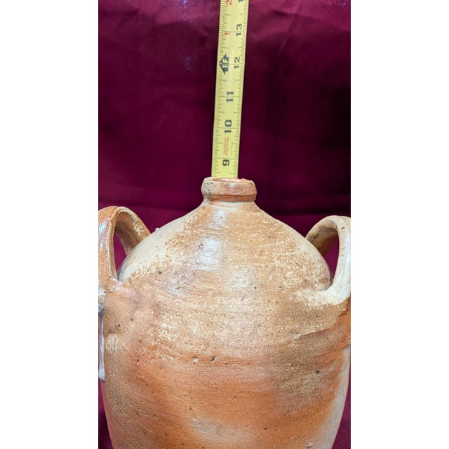 Mid 19th Century Antique Two-Handled Salt-Glazed Jug For Sale - Image 5 of 6
