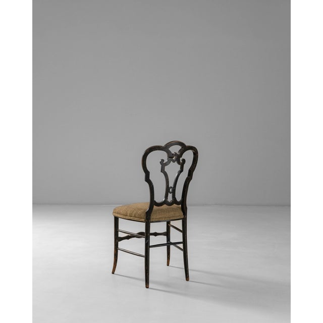 Baroque 1860s French Baroque Revival Wooden Chair With Upholstered Seat For Sale - Image 3 of 18