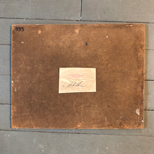 Vintage Original Abstract Expressionist Female Nude Interior Painting For Sale - Image 4 of 5