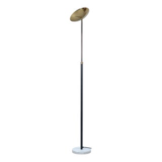 Telescopic Floor Lamp in Marble and Brass, 1980 For Sale