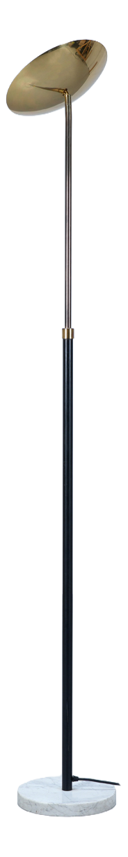Telescopic Floor Lamp in Marble and Brass, 1980