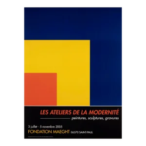 "Red, Yellow, Blue (The Workshops of Modernity)" Exhibition Poster by Galerie Maeght