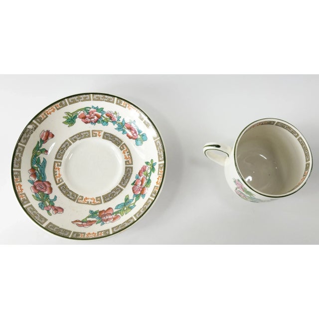 We are selling this English Aesthetic style ironstone cup and saucer by John Maddock & Sons. Condition: Good condition...
