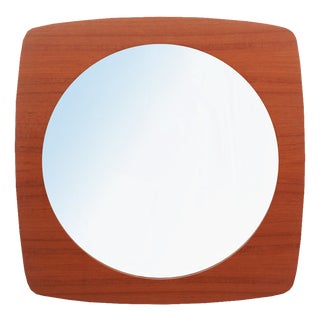 Wall Mirror in Teak, 1965 For Sale