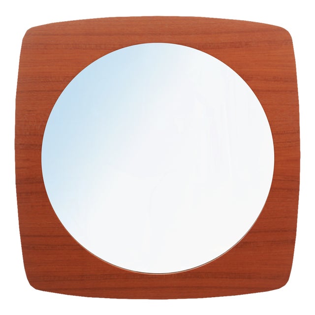 Wall Mirror in Teak, 1965 For Sale