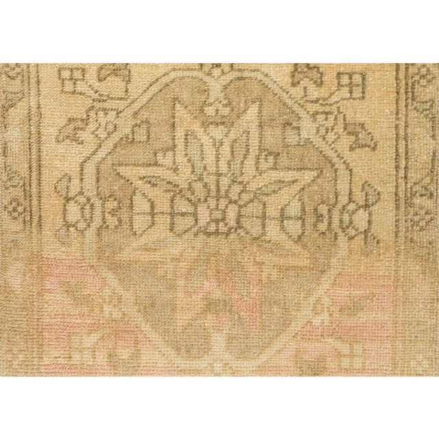 Turkish Mini Rug Oriental Hand Knotted Vintage Rug 1'7" x 3'5" #21266 For Sale - Image 4 of 8