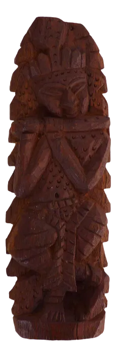 Wooden Statuette of Indian Rajasthan, 1970s