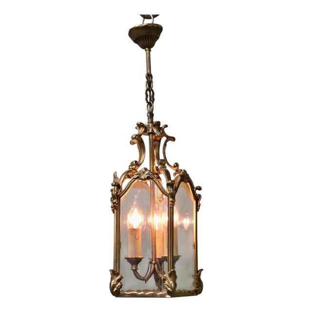 Rococo Gothic French Hall Light, 1920 For Sale