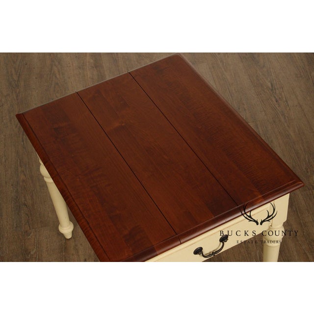 Ethan Allen 'Country Crossings' One-Drawer Side Table For Sale - Image 14 of 18