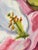 Square Impasto Floral Painting of Lilies For Sale - Image 13 of 18