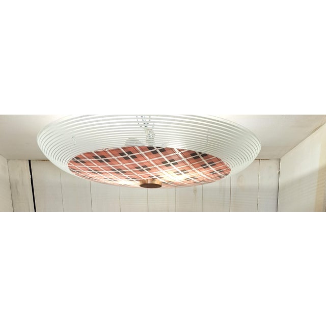 Mid-Century Modern German Ceiling Lamp with Domed Glass Bowl, 1960s For Sale - Image 4 of 8