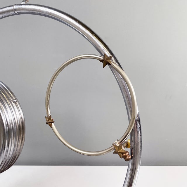 Italian Modern Geometrical Table Lamp in Crafted Glass, Metal and Wood, 1980s For Sale - Image 12 of 18