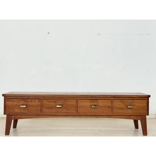 Brown Mid-Century Wooden Sideboard, 1960s For Sale - Image 8 of 12