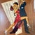 Striking mixed-media original artwork by Argentine artist Marcela Di Tomaso, known as “Ditto,” with tango dancers in a...