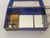 20 Th C Cobalt Blue Cut Glass 2 Tier Musical Box. For Sale - Image 4 of 7
