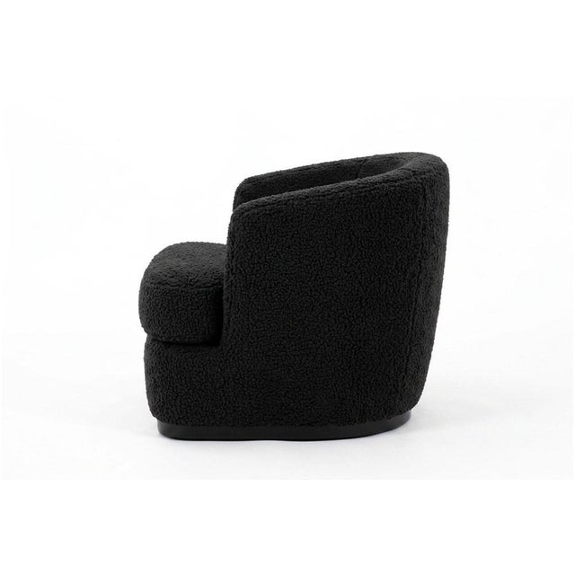 Contemporary Ancla Swivel Chair in Black by Moanne For Sale - Image 3 of 6