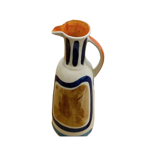 2020s Vista Hand Painted Pitcher For Sale - Image 5 of 11
