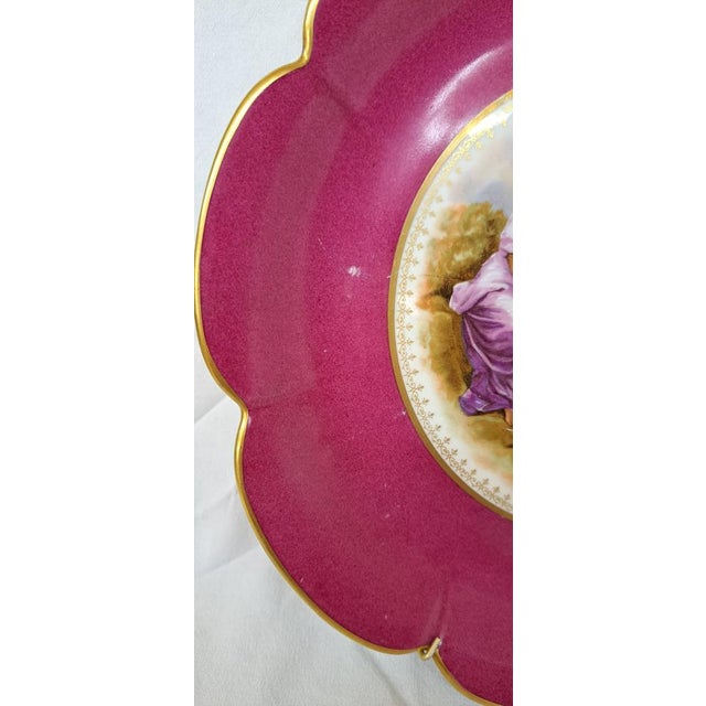Limoges Porcelain Plates, 1950s, Set of 2 For Sale - Image 3 of 12