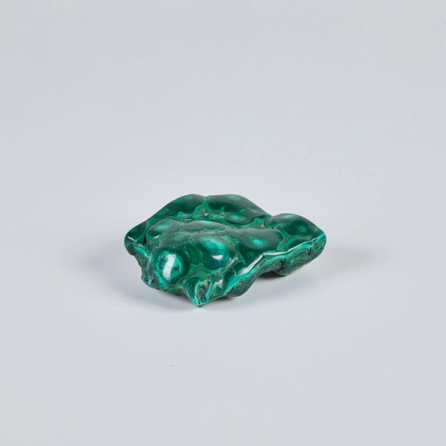 Gemstone Biomorphic Malachite Sculpture For Sale - Image 7 of 11