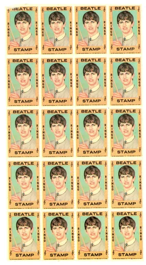 Beatles 20 Stamp Set, Ringo Starr