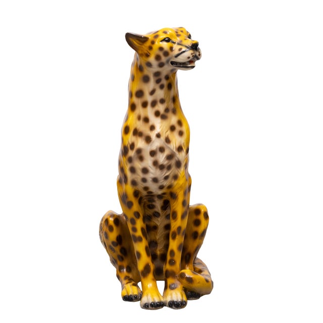 Italian Ceramic Monumental Cheetah, 1970 For Sale - Image 12 of 12