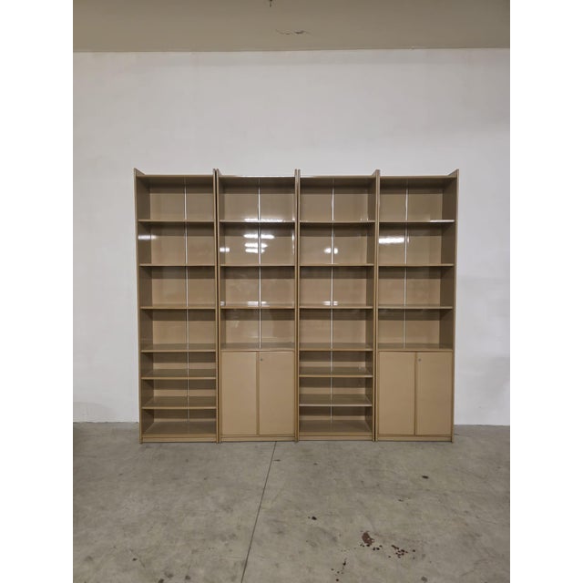 Olinto modular bookcase designed by kazuhide takahama for b&b. a stunning bookcase, the result of a fusion of oriental...