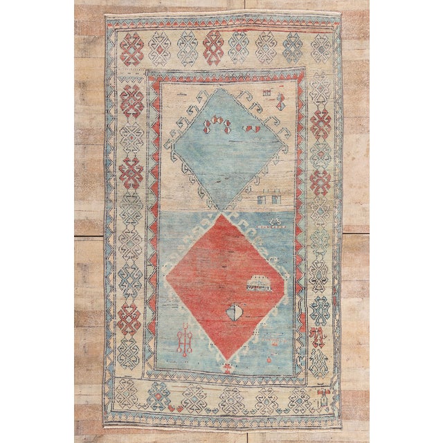 Vintage Turkish Oushak Rug, 04'07 X 07'11 For Sale - Image 10 of 10