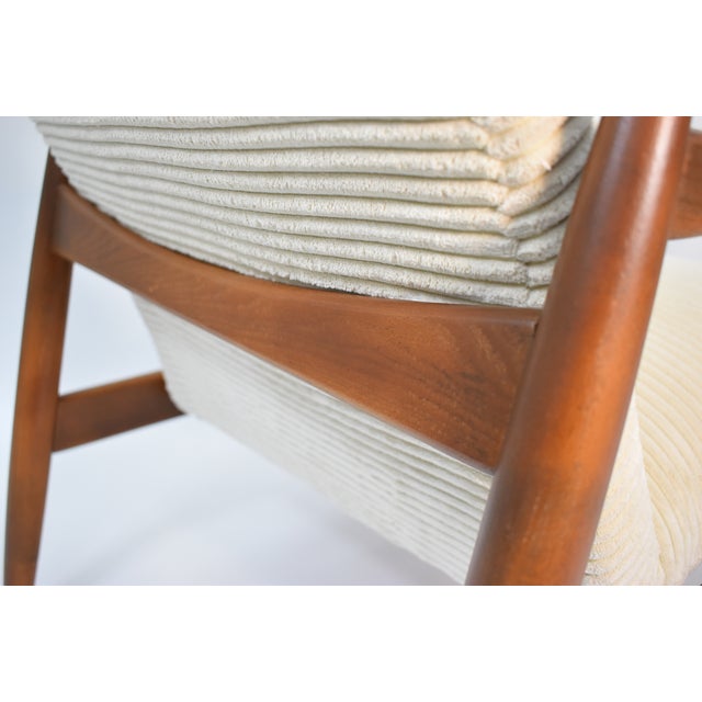 Vintage Armchair in Beige Cord by E. Homa, 1960s For Sale - Image 16 of 18