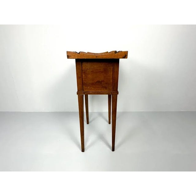 Antique Nightstand with Roller Door, 19th Century For Sale - Image 4 of 12