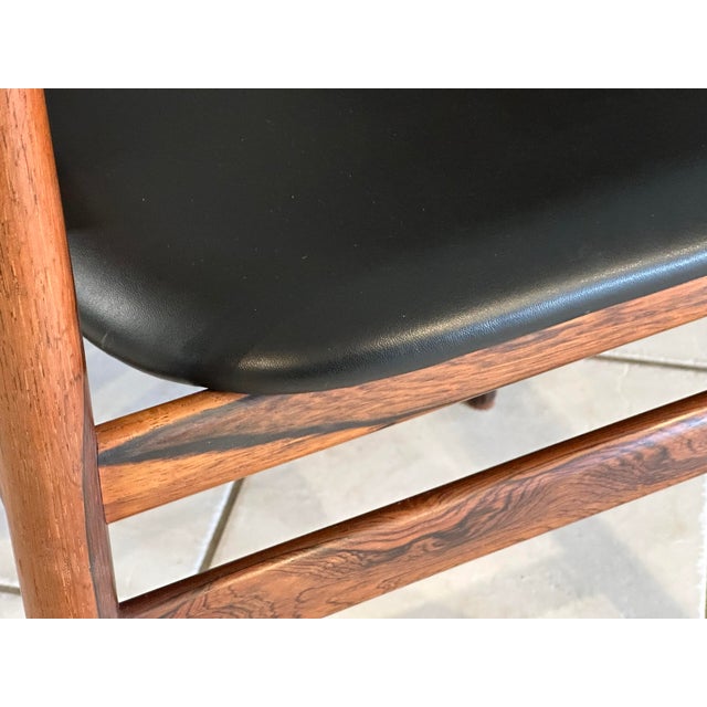 Vintage Danish Rosewood Chairs by Henning Sorensen, 1960s, Set of 4 For Sale - Image 10 of 18