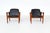 Black Scandinavian Lounge Chairs in Teak and Leather from Westnofa, Norway, 1960s, Set of 2 For Sale - Image 8 of 18