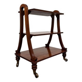 Antique Small Mahogany Trolley Bookcase For Sale