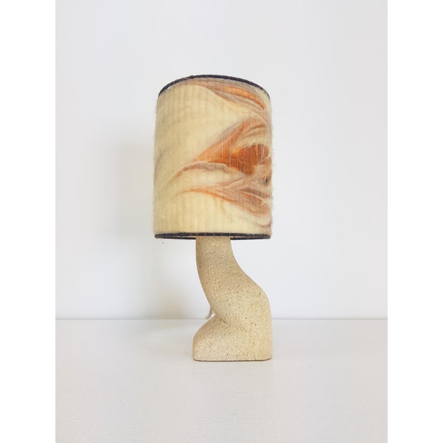 Arts & Crafts Style Brutalist Natural Stone Table Lamp, 1970s For Sale - Image 16 of 16