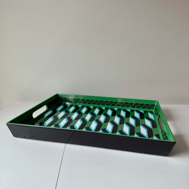 Early 21st Century Diane Von Furstenberg Geometric Tray For Sale - Image 5 of 8