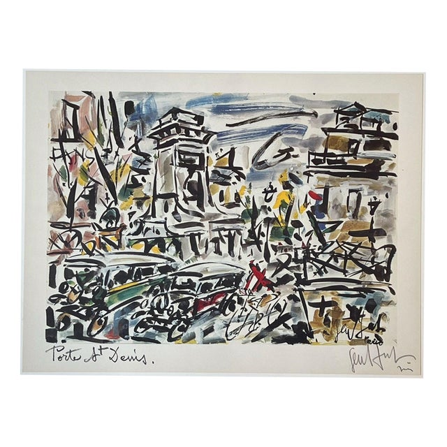 Gen Paul, Porte Saint Denis, 20th Century, Lithograph For Sale