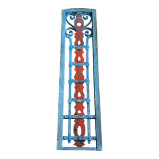 18th Century Antique Italian Tuscan Decorative Window Shutter For Sale