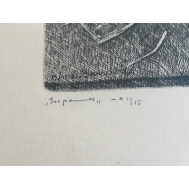 Aimé Barraud, Les pommes, Etching For Sale - Image 4 of 10