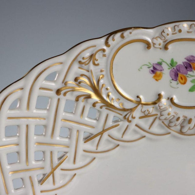 Porcelain Plate from Meissen For Sale - Image 6 of 10